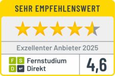 Exzellenter Anbieter 2025 - FernstudiumDirekt