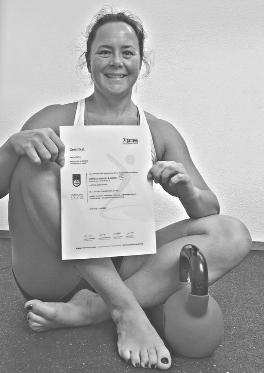 Dürfen wir euch Katrin vorstellen? Katrin absolviert gerade ihre Fitnesstrainer A-Lizenz bei der Academy of Sports.